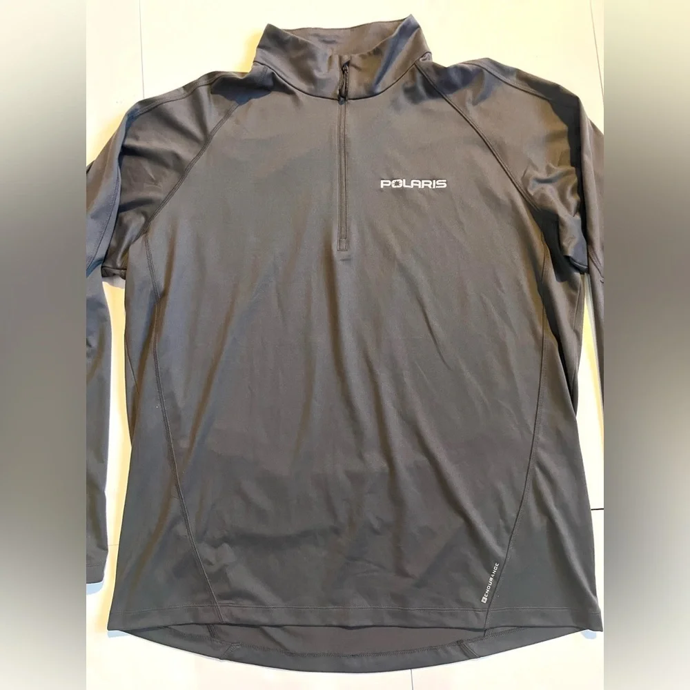 Polaris OGIO Endurance Men’s Gray Quarter Zip Long Sleeve Pullover Size 2XL - Picture 2 of 16